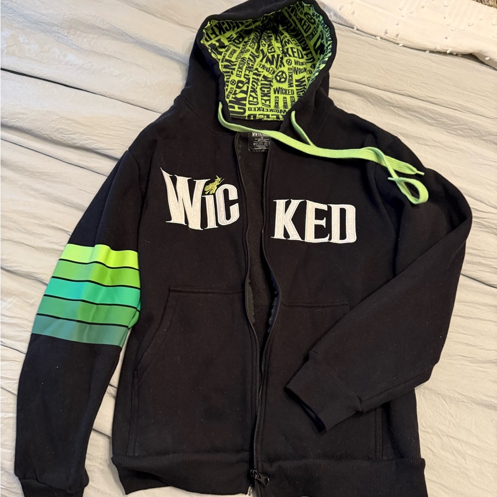 Official Wicked Broadway tour Black and Green Hoodie